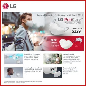 BEST-Denki-LG-Puricare-Tm-Wearable-Air-Purifier-Promotion-350x350 15 Jan-31 Mar 2021: BEST Denki LG Puricare Tm Wearable Air Purifier Promotion