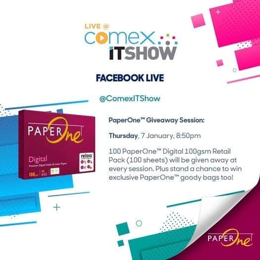 7 Jan 2021: COMEX & IT Show Facebook Live 