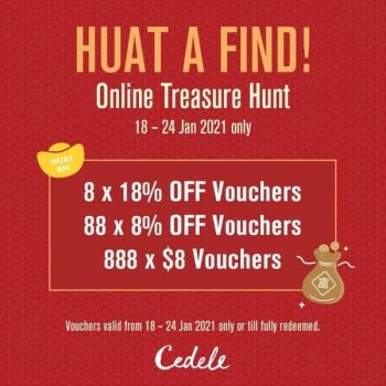 Cedele-Online-Treasure-Hunt-Promotion-350x350 18-24 Jan 2021: Cedele Online Treasure Hunt Promotion