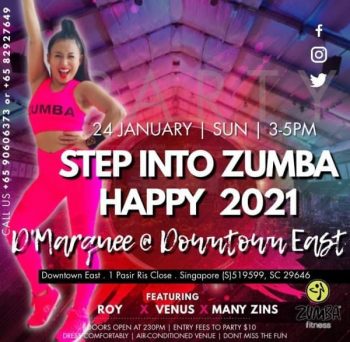 Fitness-Party-350x342 24 Jan 2021: Fitness Party at Downtown East D'marquee with U Live