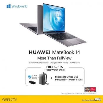 Gain-City-HUAWEI-MateBook-14-Promotion-350x350 18 Jan 2021 Onward: Gain City HUAWEI MateBook 14 Promotion