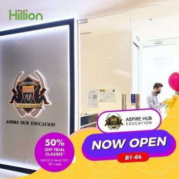 Hillion-Mall-New-Opening-Promotion-350x351 8 Jan-31 Mar 2021: Aspire Hub Education Opening Promotion at Hillion Mall