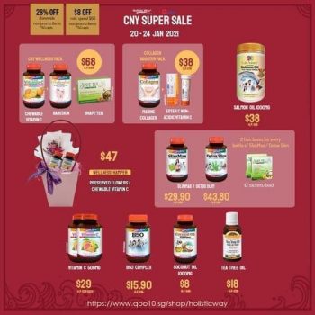 Holistic-Way-CNY-Super-Sale-on-Qoo10-350x350 20-24 Jan 2021: Holistic Way CNY Super Sale on Qoo10