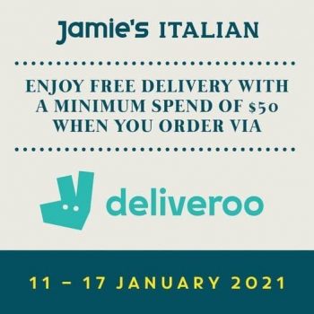 Jamies-Italian-Free-Delivery-Promotion-via-Deliveroo--350x350 11-17 Jan 2021: Jamie's Italian Free Delivery Promotion via Deliveroo
