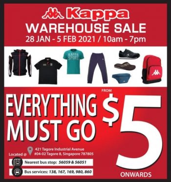 Kappa-Warehouse-Sale-350x374 28 Jan-5 Feb 2021: Kappa Warehouse Sale at Tagore Industrial Ave