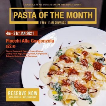 Kith-Cafe-Pasta-Of-The-Month-Promotion-350x350 4 Jan 2021 Onward: Kith Cafe Pasta Of The Month Promotion