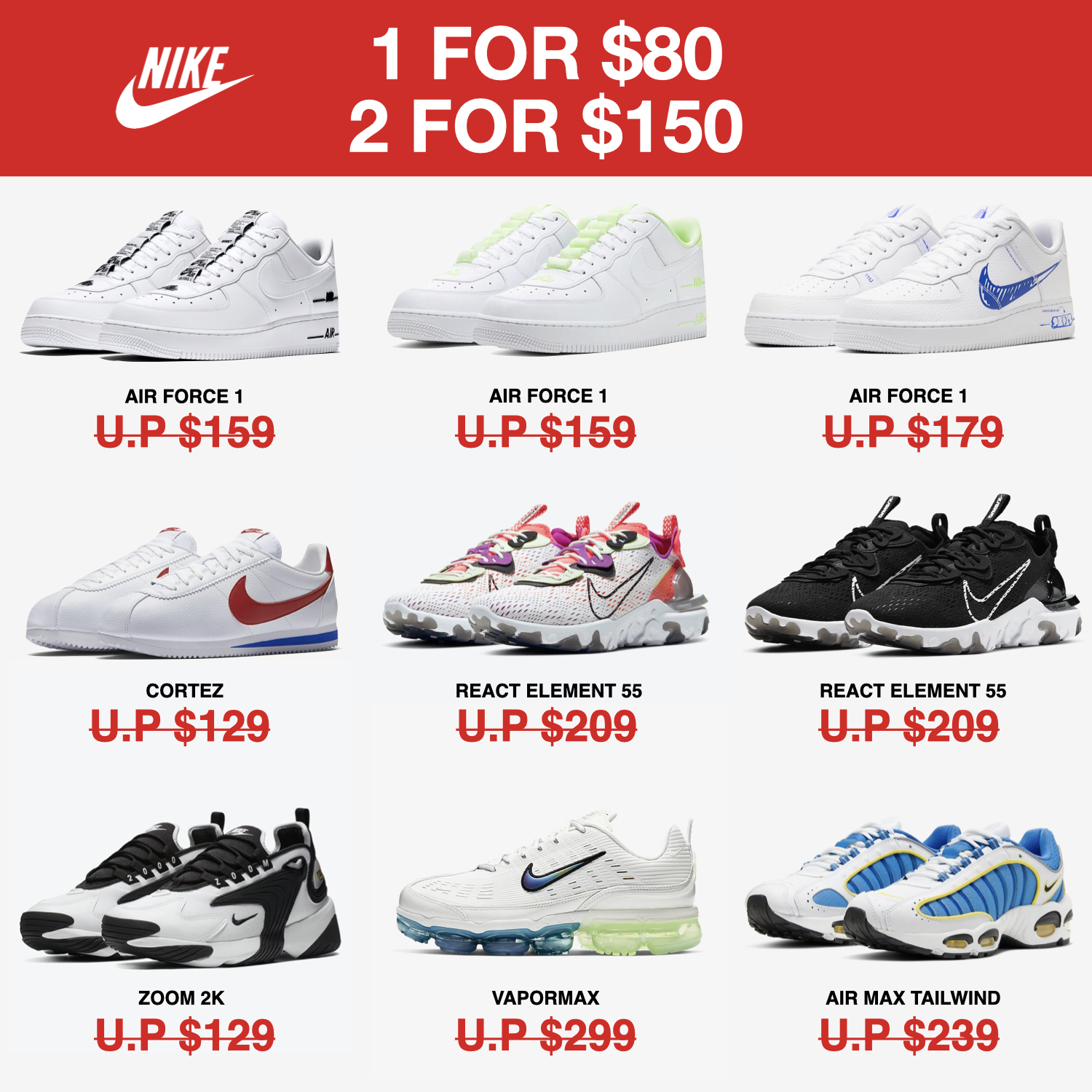 nike 80 off shoes