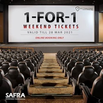 SAFRA-1-1-Weekend-Movie-Tickets-Promotion-350x350 19 Jan-28 Mar 2021: SAFRA 1-1 Weekend Movie Tickets Promotion at Shaw Theatres