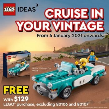 The-Brick-Shop-LEGO-Vintage-Car-Gift-with-Purchase-Promotion-350x350 4 Jan 2021 Onward: The Brick Shop LEGO Vintage Car Gift with Purchase Promotion