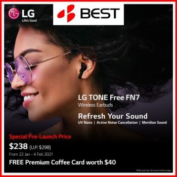 BEST-Denki-LG-Tone-Free-FN7-Wireless-Earbuds-Promotion-350x350 3 Feb 2021 Onward: BEST Denki  LG Tone Free FN7 Wireless Earbuds Promotion