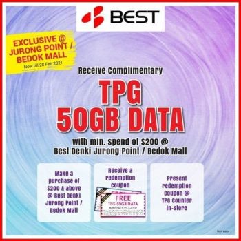 BEST-Denki-TPG-50GB-Data-Promotion-350x350 6 Feb 2021 Onward: BEST Denki TPG 50GB Data Promotion