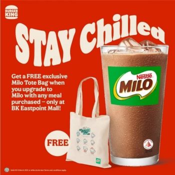 Burger-King-Free-Exclusive-Milo-Tote-Bag-Promotion-350x350 26 Feb 2021 Onward: Burger King Free Exclusive Milo Tote Bag Promotion at Eastpoint Mall