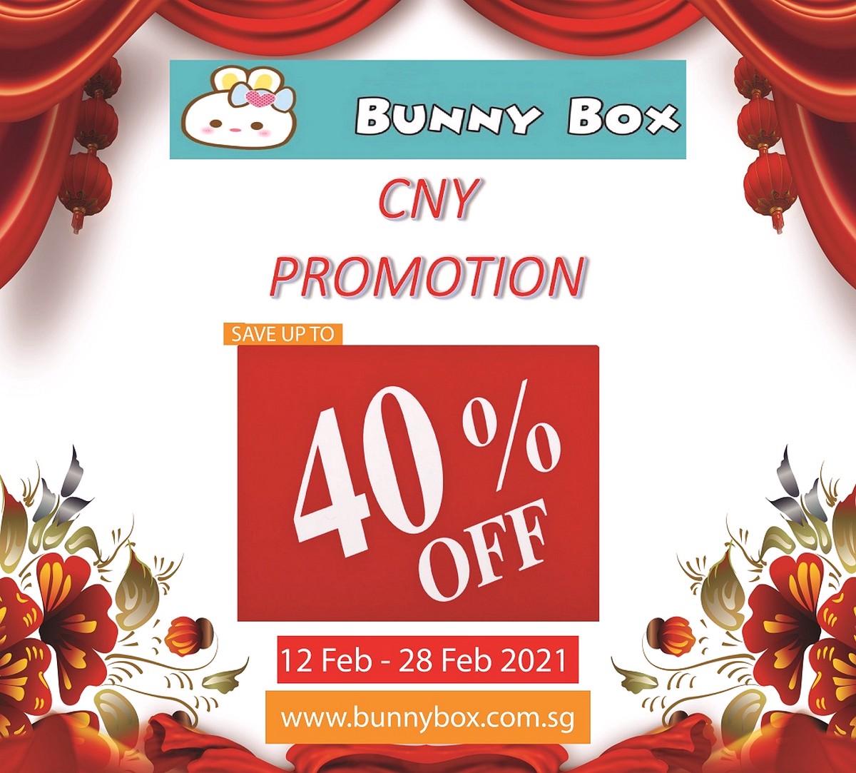 CNY-Poster 12-28 Feb 2021: Bunny Box CNY Promotion Sale Up to 40% OFF LEGO, Nerf, Play-Doh, Transformers, Paw Patrol, Bakugan, Hatchimals, Monster Jam, My Little Pony, Twisty Petz, Kinetic Sand & More