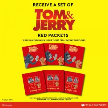 Cathay-Cineplexes-Free-Tom-Jerry-Red-Packets-Promotion--350x350 8 Feb 2021 Onward: Cathay Cineplexes Free Tom & Jerry Red Packets Promotion