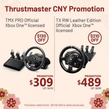 Challenger-Thrustmaster-Racing-Wheel-CNY-Promotion-350x350 8-28 Feb 2021: Challenger Thrustmaster Racing Wheel CNY Promotion