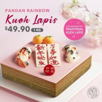 Coffee-Bean-CNY-Pandan-Rainbow-Kueh-Lapis-Promotion-350x350 2-8 Feb 2021: Coffee Bean CNY Pandan Rainbow Kueh Lapis Promotion