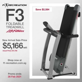 F1-Recreation-Foldable-Treadmill-Sale-350x350 8 Feb 2021 Onward: F1 Recreation Foldable Treadmill Sale