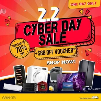 Gain-City-Cyber-Day-Sale-350x350 2 Feb 2021: Gain City Cyber Day Sale