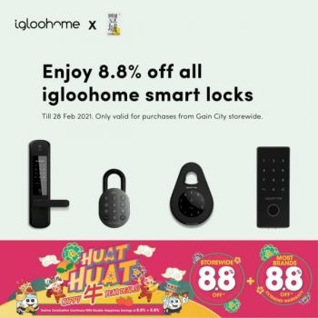 Gain-City-Igloohome-Smart-Locks-PromotionGain-City-Igloohome-Smart-Locks-Promotion-350x350 10-28 Feb 2021: Gain City Igloohome Smart Locks Promotion