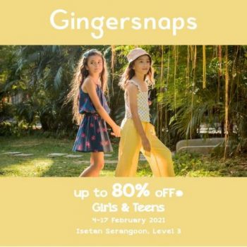 Gingersnaps-Sale-350x350 4-17 Feb 2021: Gingersnaps Girls And Teens Sale at ISETAN