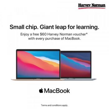 Harvey-Norman-Voucher-Promotion-350x350 8-14 Feb 2021: Harvey Norman MacBook Pro or MacBook Air Promotion