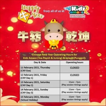 Kidz-Amaze-Indoor-Playground-Chinese-New-Year-Promotion-350x350 5 Feb 2021 Onward: Kidz Amaze Indoor Playground Chinese New Year Promotion