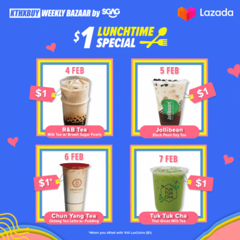 Lazada-Lunchtime-Special-Flash-Sale-350x350 4-7 Feb 2021: Lazada Lunchtime Special Flash Sale