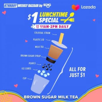 Lazada-Lunchtime-Special-Promotion-350x350 1 Feb 2021 Onward: Lazada $1 Lunchtime Special Promotion