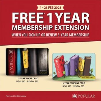 POPULAR-Free-1-Year-Membership-Extension-Promotion-350x350 1-28 Feb 2021: POPULAR Free 1 Year Membership Extension Promotion
