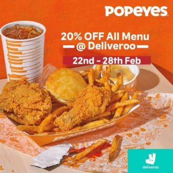 Popeyes-Louisiana-Kitchen-Personalized-Meals-Promotion-350x350 22-28 Feb 2021: Popeyes Louisiana Kitchen Personalized Meals Promotion at Deliveroo