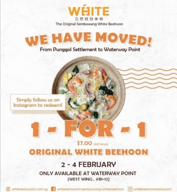 Sembawang-White-Beehoon-1-for-1-Promotion-350x381 2-4 Feb 2021: Sembawang White Beehoon 1 for 1 Promotion