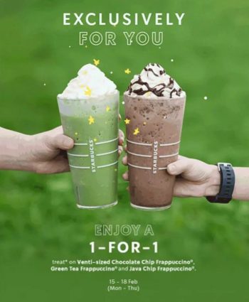 Starbucks-1-FOR-1-Drinks-Promotion-350x425 15-18 Feb 2021: Starbucks 1-FOR-1 Drinks Promotion