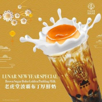 Tiger-SugarCNY-Special-Brown-Sugar-Boba-Golden-Pudding-Milk-Promotion-350x350 29 Jan 2021 Onward: Tiger Sugar CNY Special Brown Sugar Boba Golden Pudding Milk Promotion