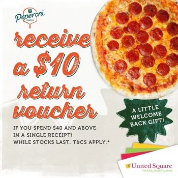 United-Square-Shopping-Mall-Return-Voucher-Promotion-350x350 15-22 Feb 2021: Peperoni Pizzeria Return Voucher Promotion at United Square Shopping Mall