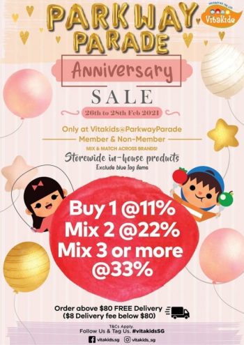 VitaKids-Anniversary-Sale-350x495 26-28 Feb 2021: VitaKids Anniversary Sale at Parkway Parade