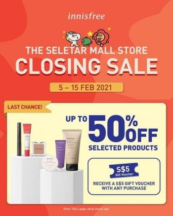 innisfree-Closing-Sale-350x438 5-15 Feb 2021: Innisfree Closing Sale at The Seletar Mall
