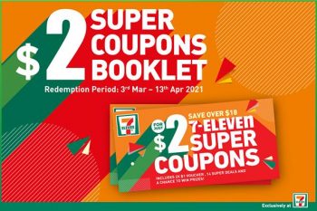 7-Eleven-2-Super-Coupons-Booklet-Promotion--350x233 3 Mar-13 Apr 2021: 7-Eleven $2 Super Coupons Booklet Promotion