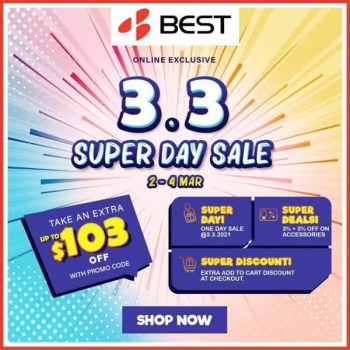 BEST-Denki-Online-Exclusive-3.3-Super-Day-Sale-350x350 3-4 March 2021: BEST Denki Online Exclusive 3.3 Super Day Sale