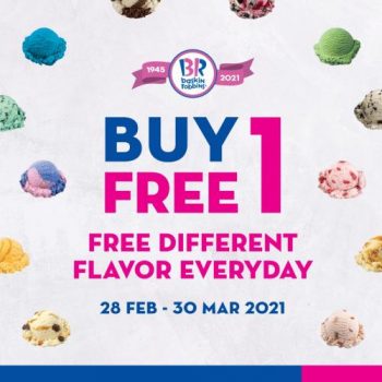 Baskin-Robbins-Buy-1-FREE-1-Promotion-350x350 28 Feb-30 Mar 2021: Baskin-Robbins Buy 1 FREE 1 Promotion