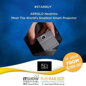 COMEX-IT-Show-Smallest-Projector-Sale-350x350 11-21 Mar 2021: AERGLO Smallest Projector Sale on COMEX & IT Show