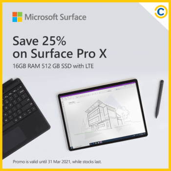 COURTS-Tech-Sale-350x350 9-31 March 2021: Microsoft Surface Pro X Promotion on COURTS Tech Sale