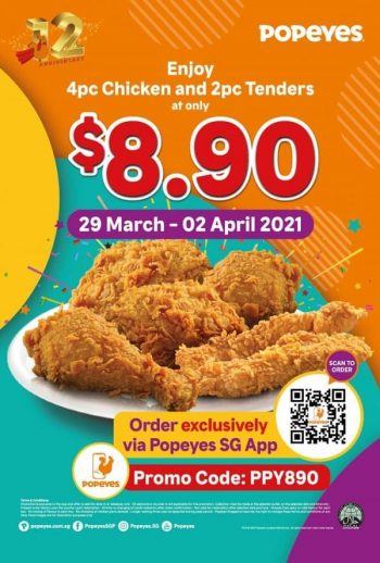 Cathay-Lifestyle-12th-Anniversary-Promotion-350x518 29 Mar-2 Apr 2021: Popeyes 12th Anniversary Promotion with Cathay Lifestyle