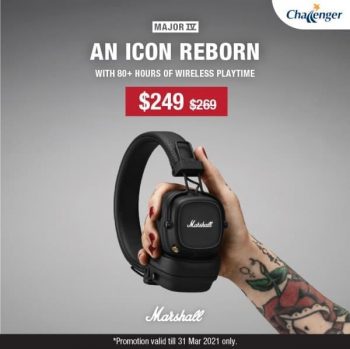 Challenger-Marshall-Major-IV-Bluetooth-Headphones-Promotion-350x349 22 Mar 2021 Onward: Challenger Marshall Major IV Bluetooth Headphones Promotion