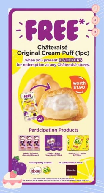 Chateraise-Free-Original-Cream-Puff-Promotion-350x650 18-31 Mar 2021: Chateraise Free Original Cream Puff Promotion