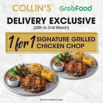 Collins-Grille-Delivery-Promo-on-GrabFood-350x350 20-31 Mar 2021: Collin's Grille Delivery Promo on GrabFood