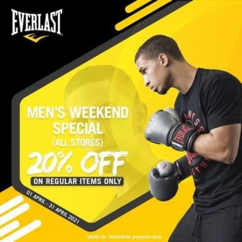 Everlast-Mens-Weekend-Sale--350x350 1-30 Apr 2021: Everlast Men's Weekend Sale