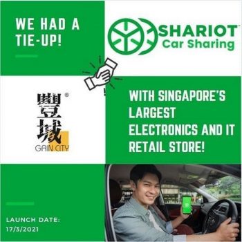 Gain-City-Shariot-Car-Sharing-Promo-350x350 25 Mar 2021 Onward: Gain City Shariot Car Sharing Promo