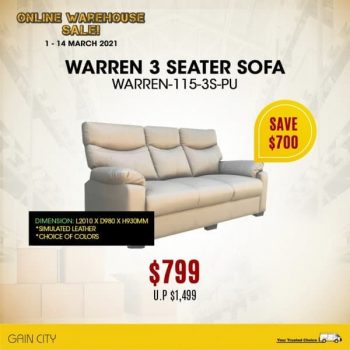 Gain-City-Warehouse-Sale-1-350x350 1-14 March 2021: Gain City Sofas, Dining Tables, Mattresses Warehouse Sale