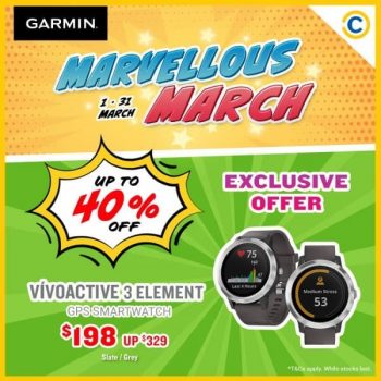 Garmin-Marvellous-March-Promotion-at-COURTS-350x350 1-31 Mar 2021: Garmin Marvellous March Promotion at COURTS