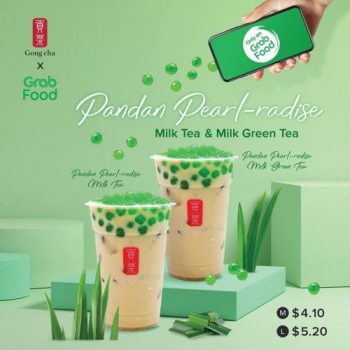 Gong-Cha-Pandan-Pearl-radise-Topping-Promotion-350x350 27 Feb 2021 Onward: Gong Cha Pandan Pearl-radise Topping Promotion on GrabFood